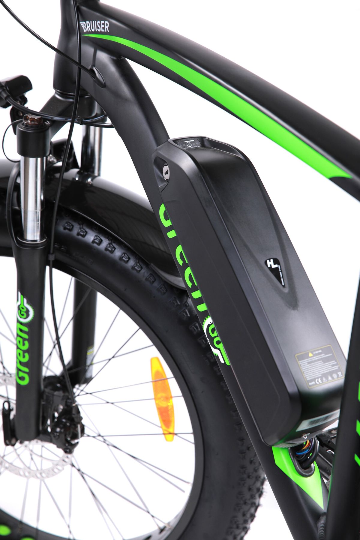 Електровелосипед GreenGo Bruiser Black Green